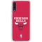 NBA Chicago Bulls Red Distressed Galaxy A50 Clear Case